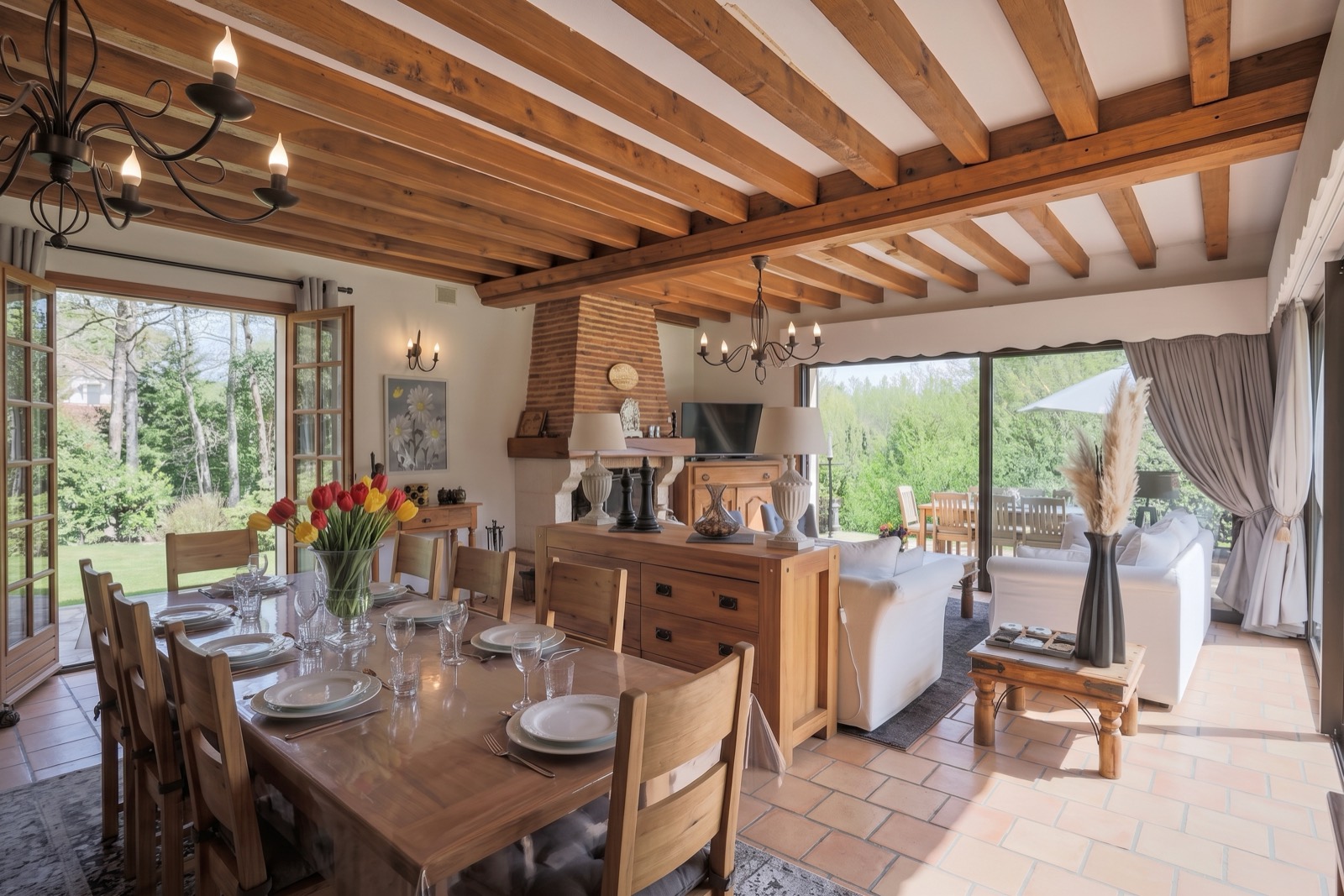 La pièce de vie de la maison